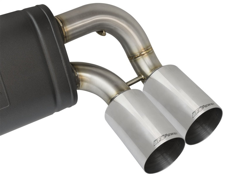 aFe MACHForce XP 3in - 2 1/2in Axle Back 304SS Exhaust w/ Polished Tips 16-18 BMW M2 (f87) - 49-36333-P