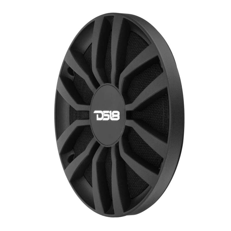 DS18 6.5in 120 Watts RMS 4ohm Neodymium Ultra Shallow Mid-Range Grille Included w/ Cloth Protection - PRO-INS6.4 - angle view