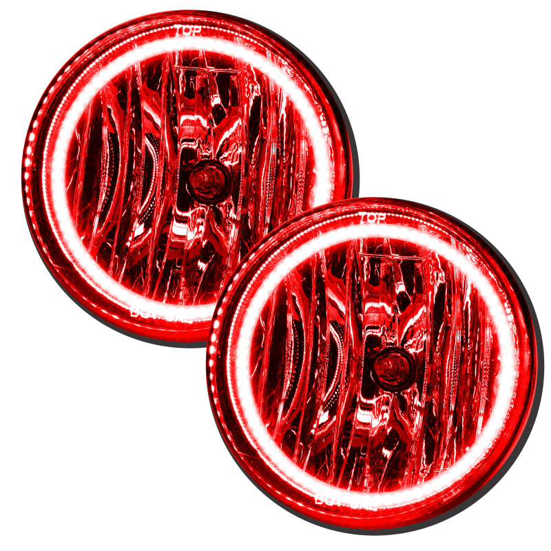 Oracle Lighting 07-14 GMC Sierra Pre-Assembled LED Halo Fog Lights -Red SEE WARRANTY - 7055-003