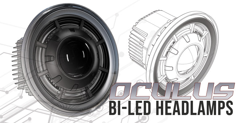 Oracle Oculus 7in Bi-LED Projector Headlights for Jeep Wrangler JK - 6000K SEE WARRANTY - 5876-001