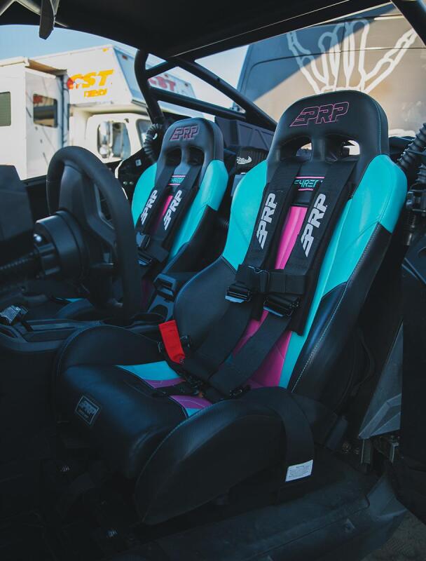 PRP Polaris RZR PRO XP XCR Suspension Seats Kit (Pair) - Black & Gray - A8001-PORXP-C79-203