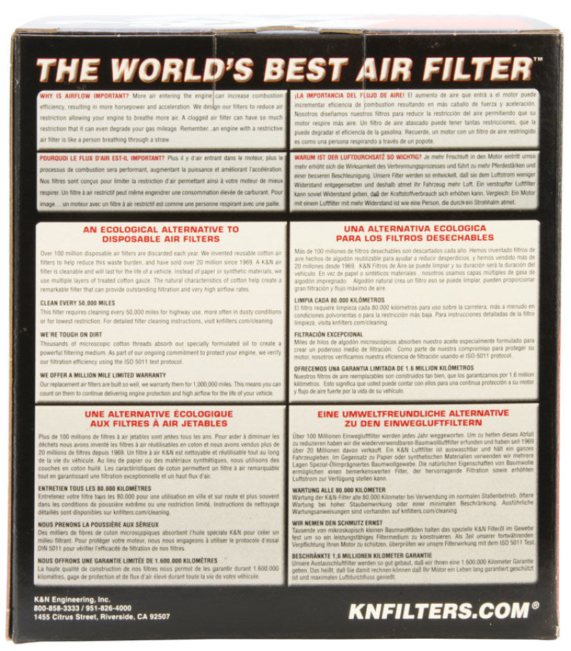 K&amp;N Custom Air Filter - Round 6.25in OD 5.25in ID 4in H - E-3344
