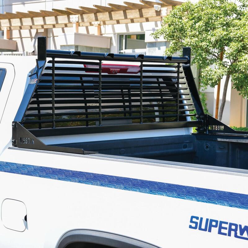 Westin 1999-2018 Chevrolet/Ford/GMC/Toyota Silverado/Sierra 1500/2500/3500 HD Headache Rack - Black - 57-8025