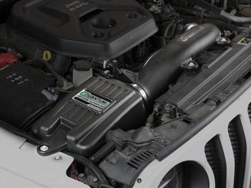 aFe Quantum Pro DRY S Cold Air Intake System 18-20 Jeep Wrangler JL L4-2.0L (t) - 53-10019D