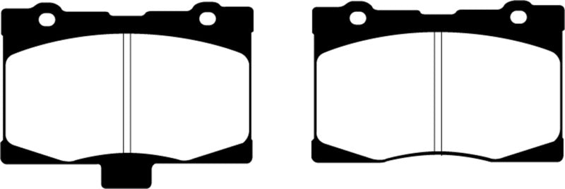 EBC 05-08 Acura RL 3.5 Greenstuff Front Brake Pads - DP21735 for 2005-2012 Acura RL - angle view