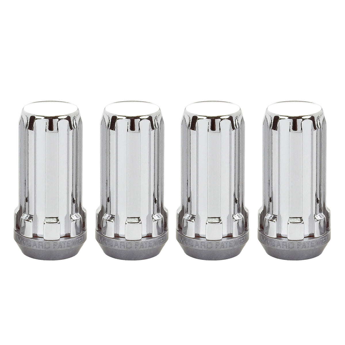 McGard SplineDrive Lug Nut (Cone Seat) M14X1.5 / 1.935in. Length (4-Pack) - Chrome (Req. Tool) - 65310