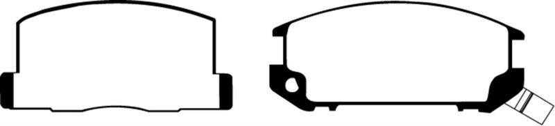 EBC 85-90 Toyota MR2 1.6 Redstuff Rear Brake Pads - DP3602C