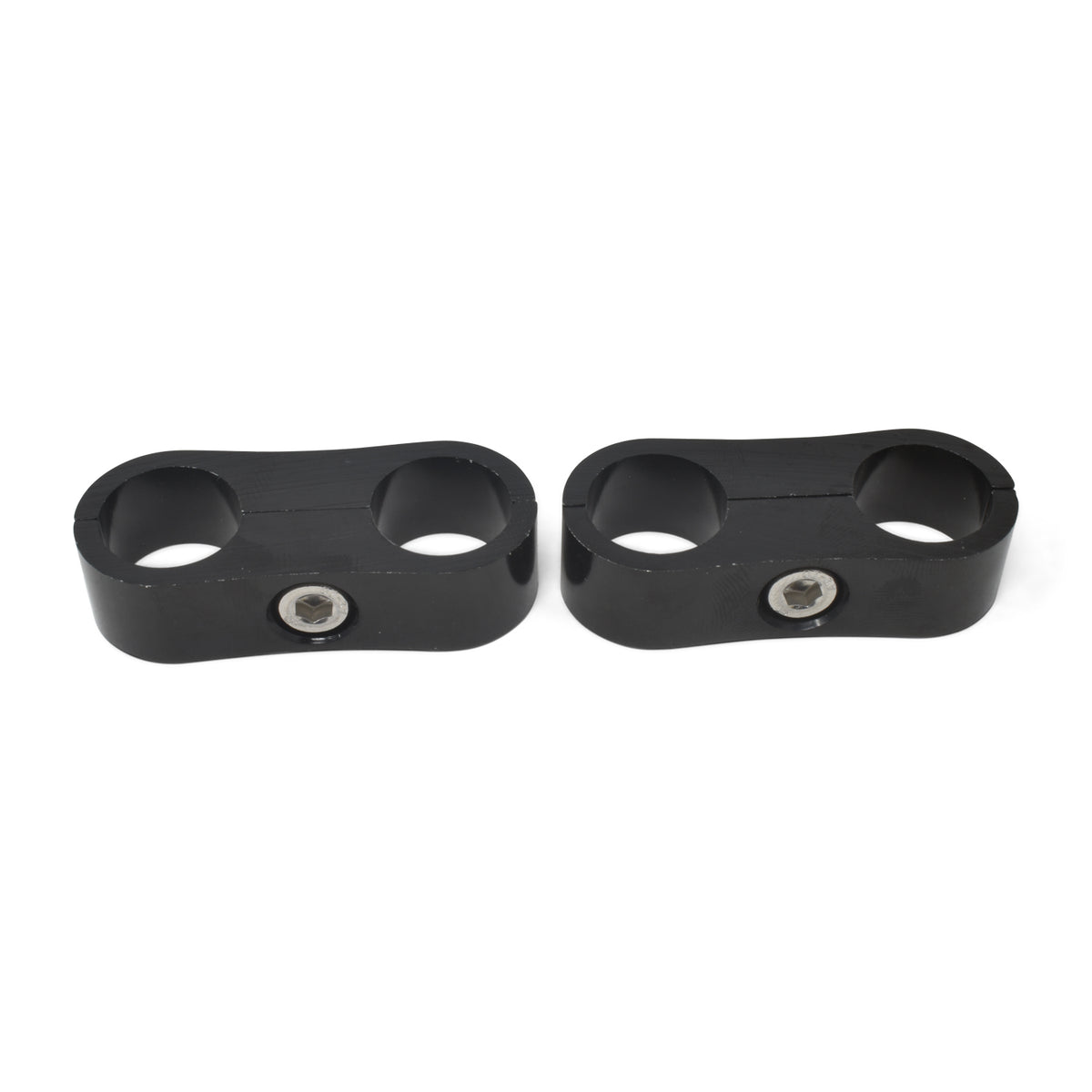 Russell Hose Separator for -8 Braided Hose - Black Anodized (2 Pack) - 654313