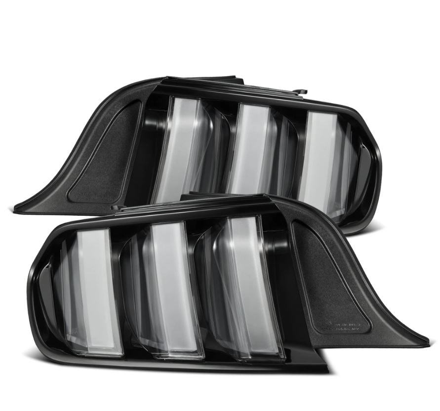 AlphaRex 15-23 Ford Mustang NOVA-Series Prismatic LED Tail Lights Black-Clear - 655020
