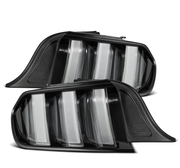 AlphaRex 15-23 Ford Mustang NOVA-Series Prismatic LED Tail Lights Black-Clear - 655020