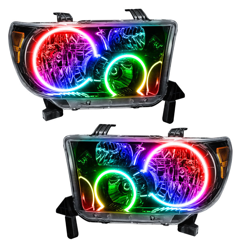 Oracle 07-11 Toyota Tundra Pre-Assembled Headlights- Blk Housing - w/ Simple Cntrl SEE WARRANTY - 7119-504