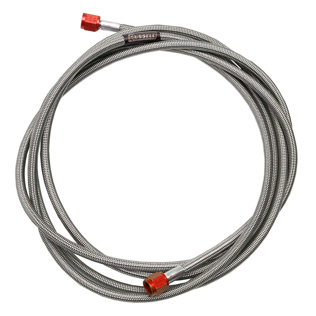 Russell Performance -3 AN x 1/8in NPT 12in Pre-Made Nitrous and Fuel Line - 658060 - front view