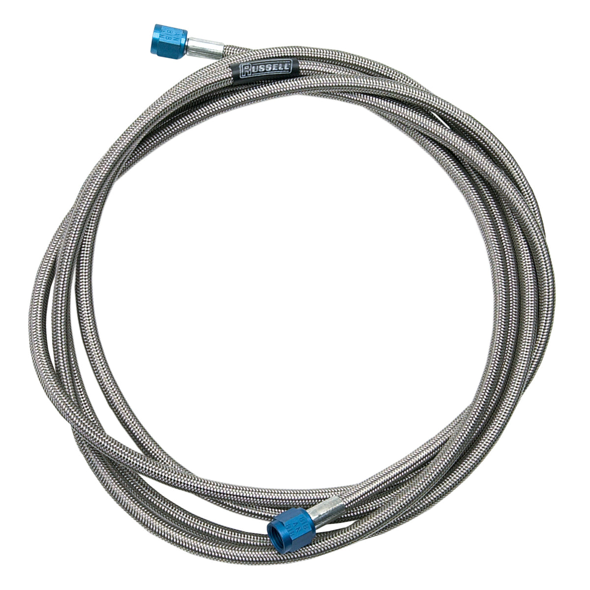 Russell Performance -4 AN 8-foot Pre-Made Nitrous and Fuel Line - 658350 - front view