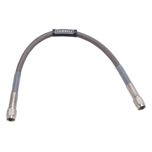 Russell Performance 20in Straight -4 AN Competition Brake Hose - 659030 - front view