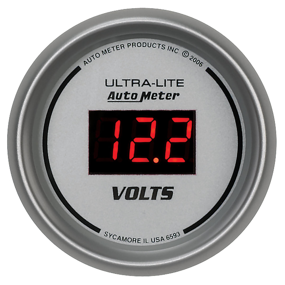 Autometer Ultra-Lite 2-1/16in 8-18 Volts Digital Voltmeter - 6593