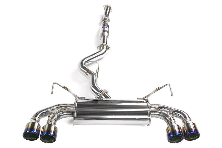 Invidia 08-11 STi Hatch / 11 WRX Hatch Dual Q300 Titanium Tip Cat-back Exhaust - HS08STIG3T