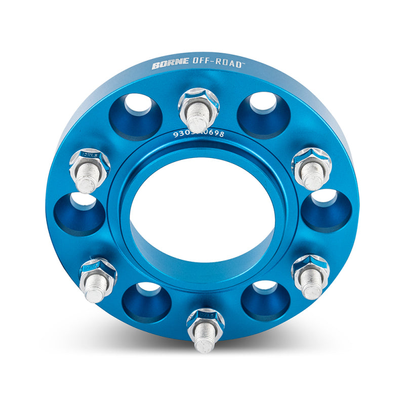 Borne Off-Road Wheel Spacers 5x150 110.1 38.1 M14 Blue - BNWS-010-381BL by Borne Off-Road - installed view