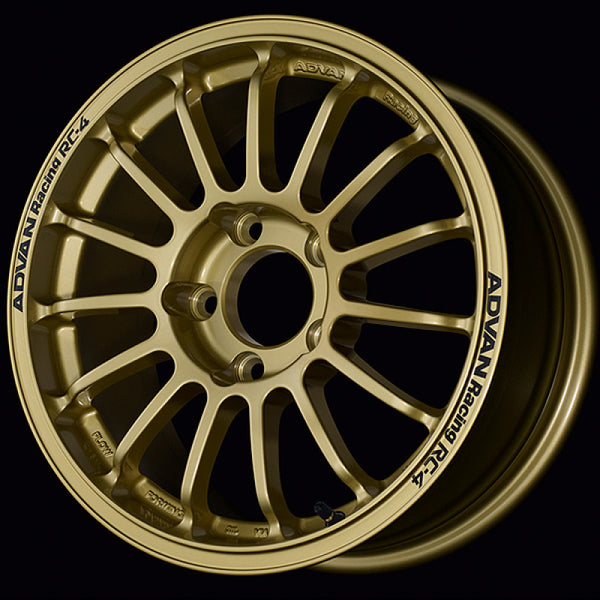 Advan RC-4 Wheel - 15x6.0 / Offset +40 / 4x100 - Rally Gold - YAU5C40AZ by Advan