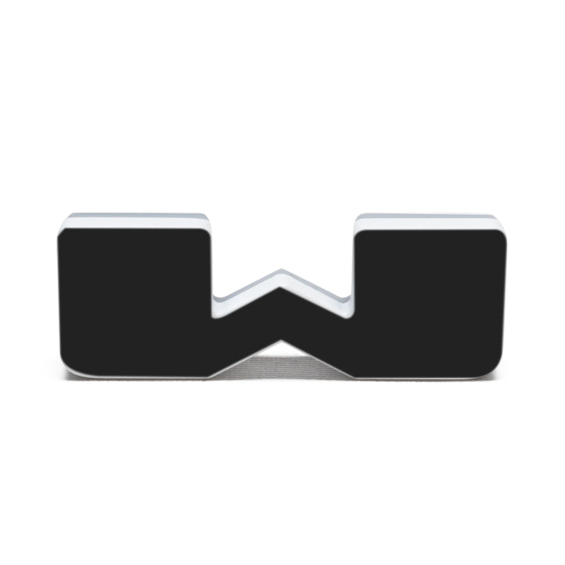 ORACLE Lighting Universal Illuminated LED Letter Badges - Matte Blk Surface Finish - W SEE WARRANTY - 3141-W-001