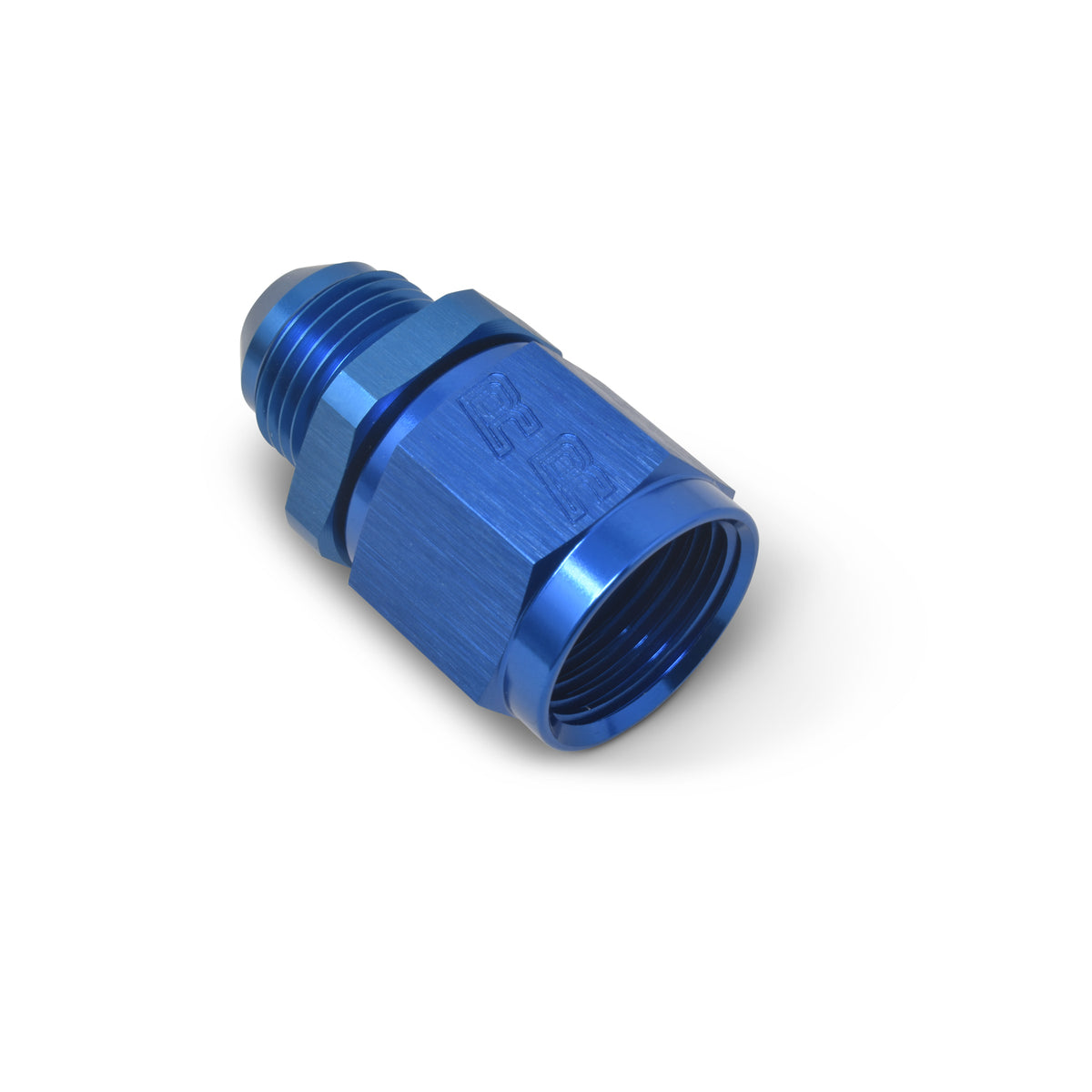 Russell Performance -8 AN Female to -4 AN to Male B-Nut Reducer (Blue) - 660010