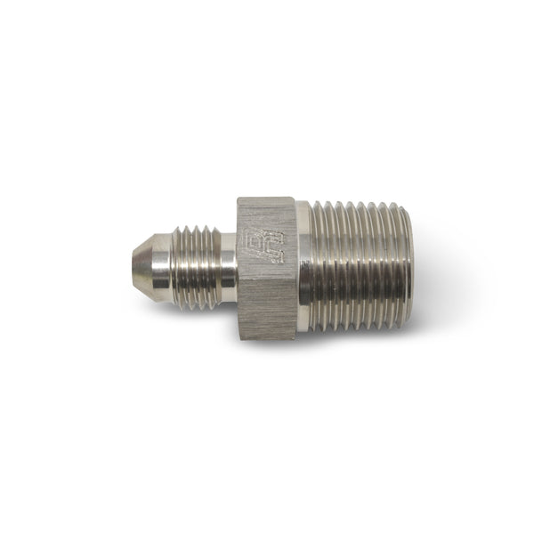 Russell Performance -4 AN to 3/8in NPT Straight Flare to Pipe (Endura) - 660061 - front view