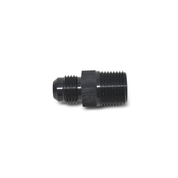 Russell Performance -4 AN to 3/8in NPT Straight Flare to Pipe (Black) - 660063 - front view