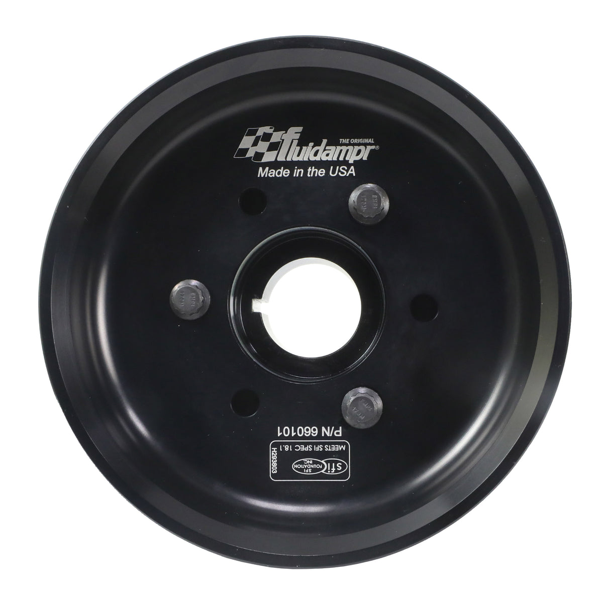 Fluidampr Chevy LSX 6-1/4in Damper w/Single 8 Rib 6.57in Dia Pulley Steel Internally Balanced Damper - 660101