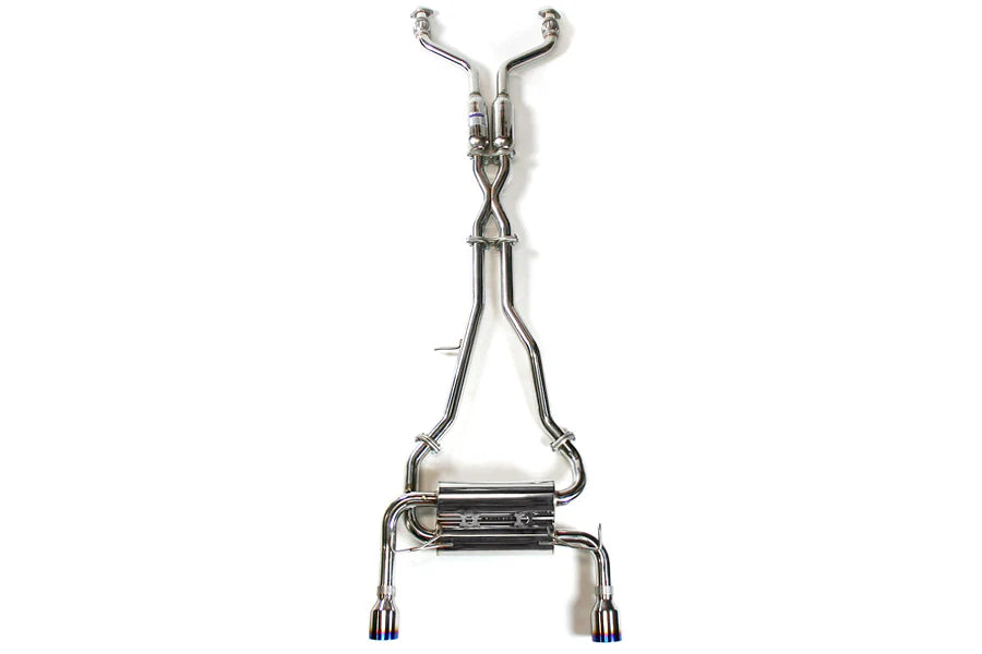 Invidia 03-08 Infiniti G35 Coupe Gemini Single Layer Titanium Tip Cat-back Exhaust - HS03IG3GIT