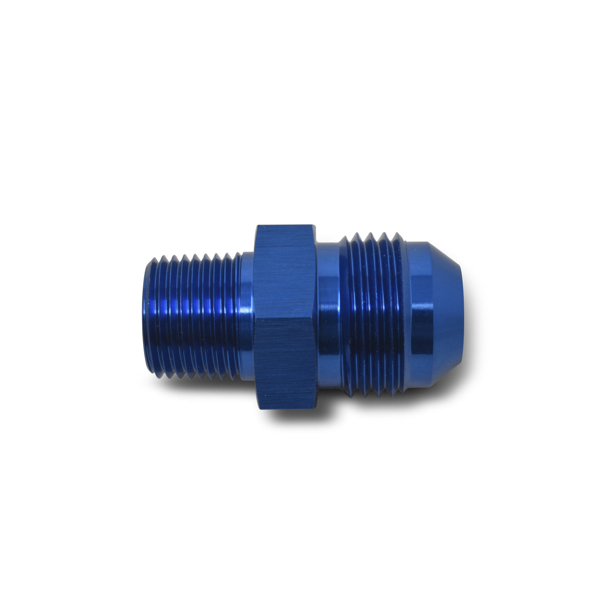 Russell Performance -8 AN to 3/8in NPT Straight Flare to Pipe (Blue) - 660480