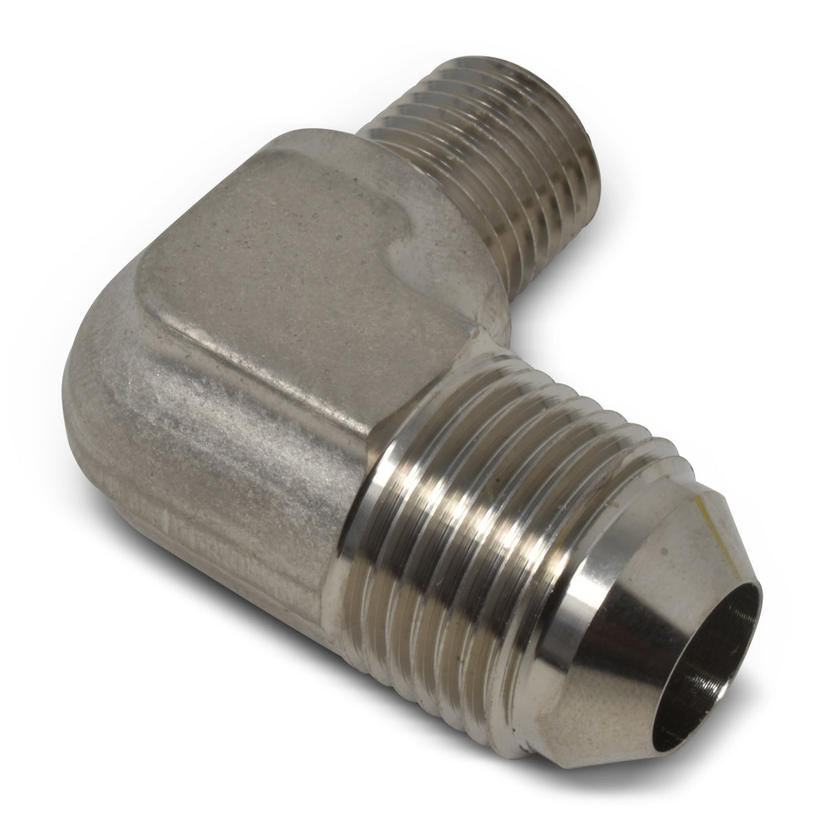 Russell Performance -12 AN to 1/2in NPT 90 Degree Flare to Pipe Adapter (Endura) - 660901