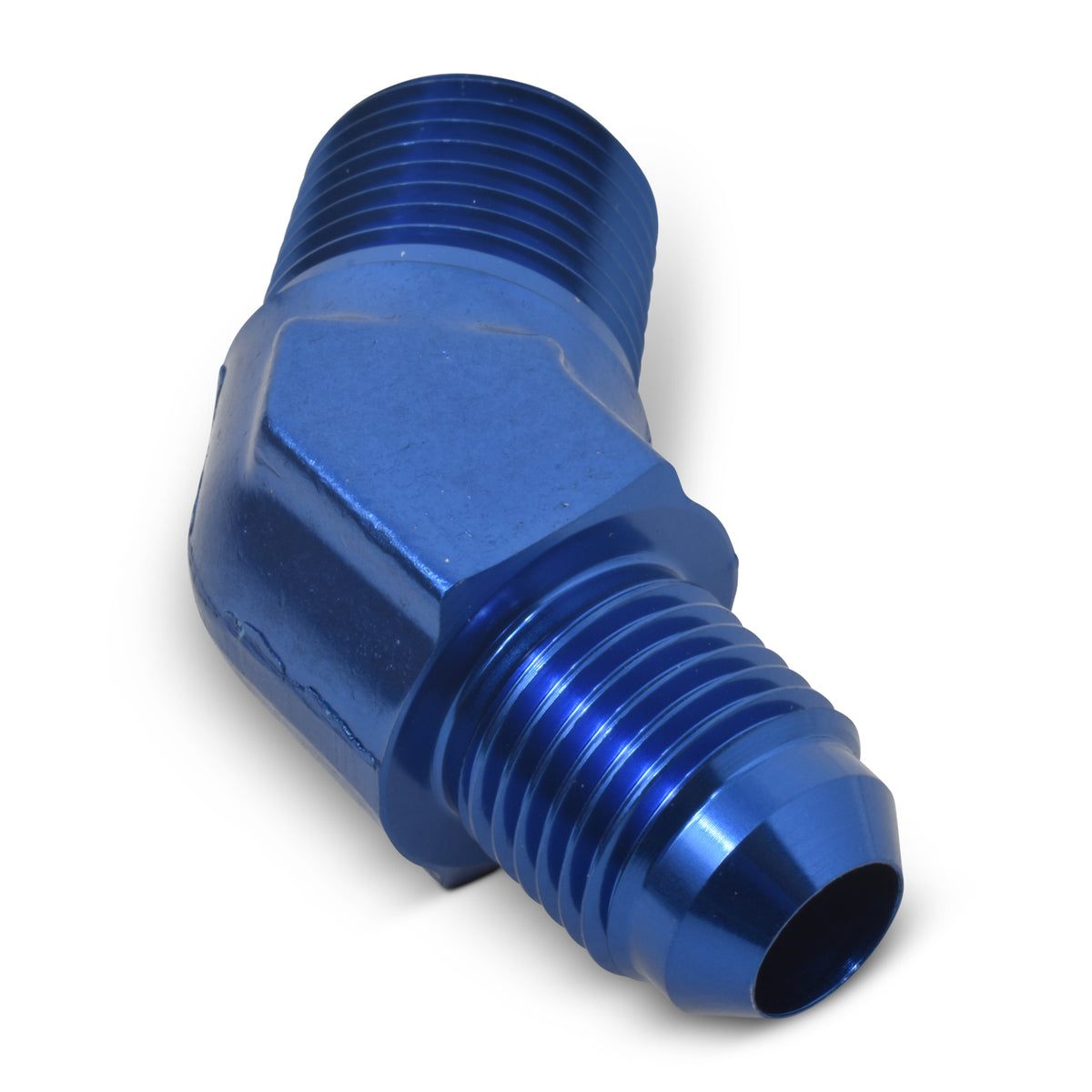 Russell Performance -6 AN to 3/8in NPT 45 Degree Flare to Pipe Adapter - 662390
