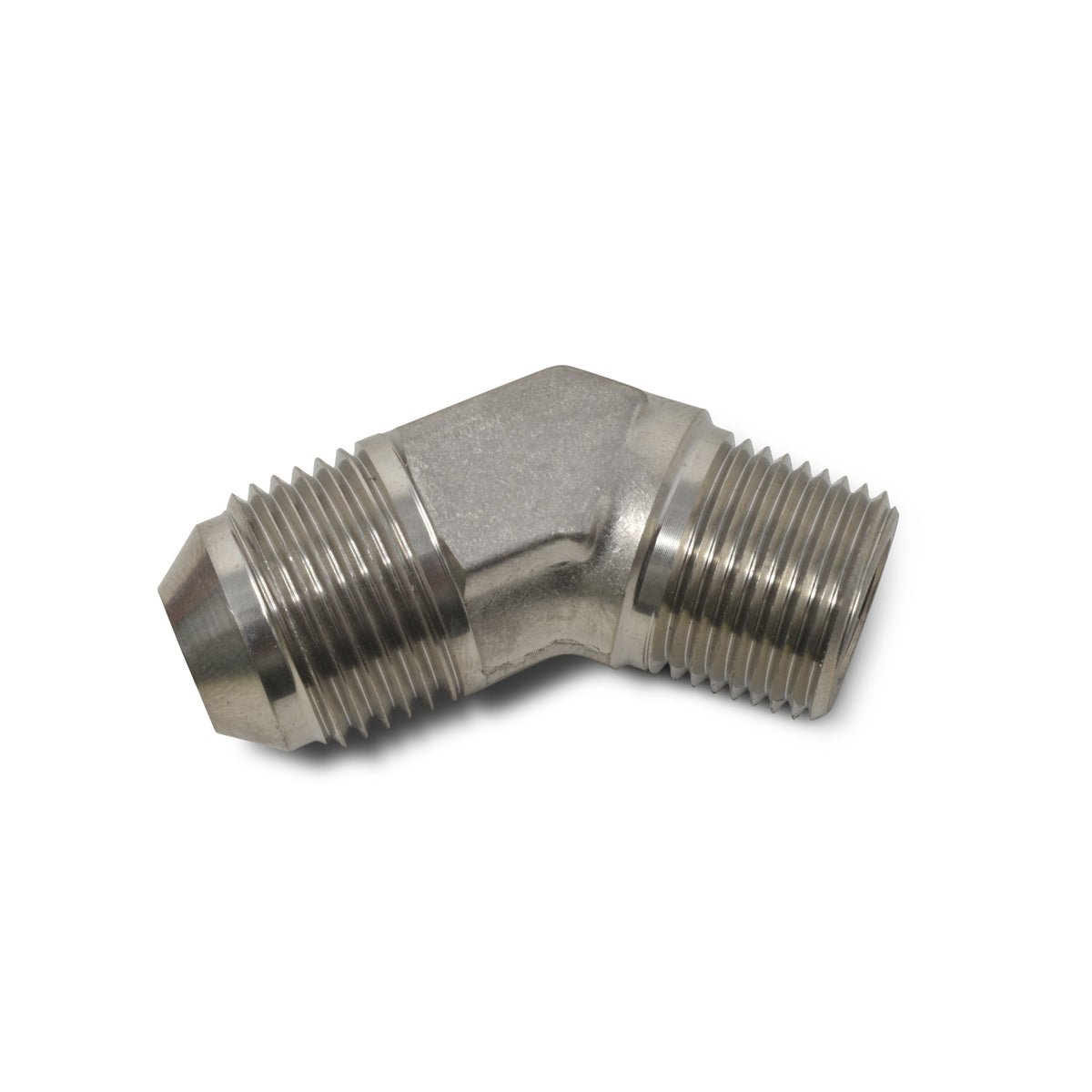 Russell Performance -6 AN to 3/8in NPT 45 Degree Flare to Pipe Adapter - 662391