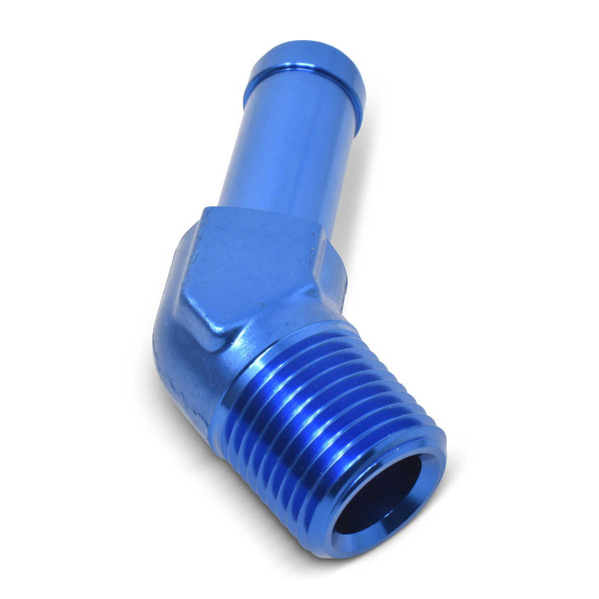 Russell Performance -8 AN 45 Degree 3/8in Pipe to 1/2in Tube Adapter - 663070
