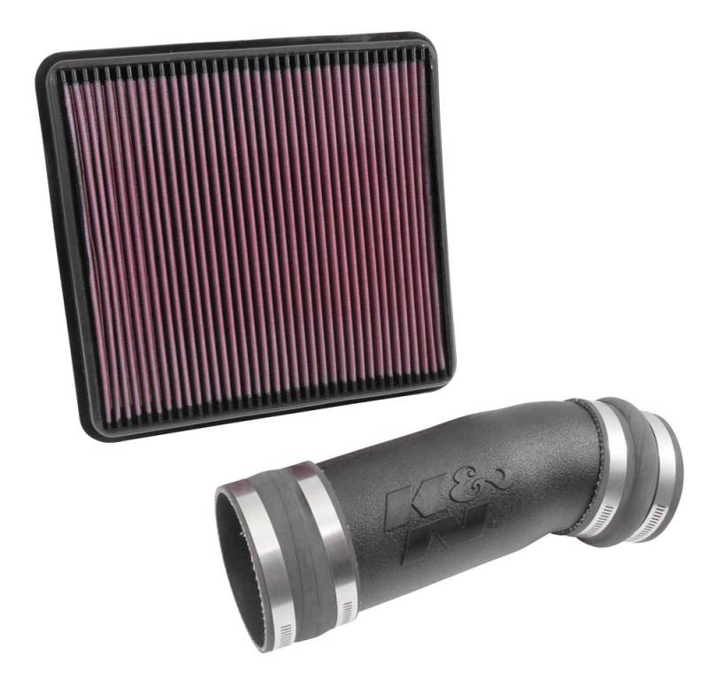 K&N 07-13 Toyota Tundra V8-5.7L Performance Air Intake Kit - 57-9031 for 2007-2013 Toyota Tundra - front view
