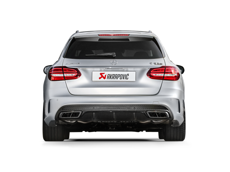 Akrapovic 15-17 AMG C63 Estate Evolution Line Cat Back (Titanium) w/ Carbon Tips (Req. Link Pipe) - MTP-ME/T/2H/1