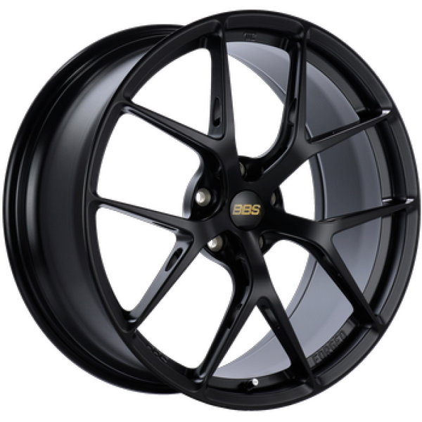BBS FI-R 20x9 5x112 ET35 PFS Black Satin Wheel -82mm PFS/Clip Req - FI140BS by BBS - front view