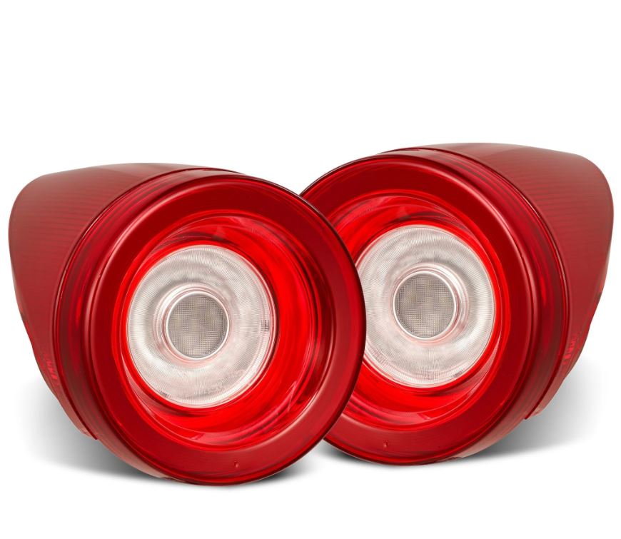 AlphaRex 10-15 Ferrari 458 NOVA-Series Prismatic LED Tail Lights Red Clear - 668002