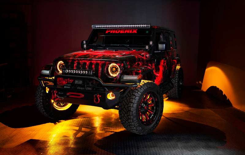 Oracle Jeep Wrangler JK/JL/JT High Performance W LED Fog Lights - ColorSHIFT - Dynamic SEE WARRANTY - 5846-332