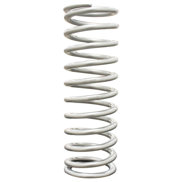 QA1 2-1/2in ID High Travel Spring - 14in Length x 300lbs/in - Silver Powder Coated - 14HT300 by QA1 - front view