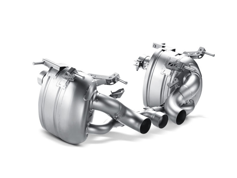 Akrapovic 10-15 Ferrari 458 Italia/458 Spyder Slip-On Line (Titanium) w/ Carbon Tips - MTP-FE458H