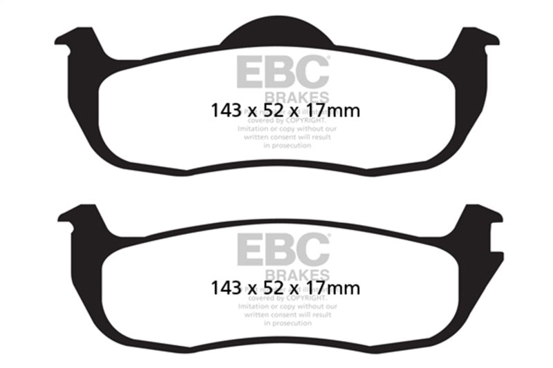 EBC 04-05 Infiniti QX56 5.6 Yellowstuff Rear Brake Pads - DP41707R