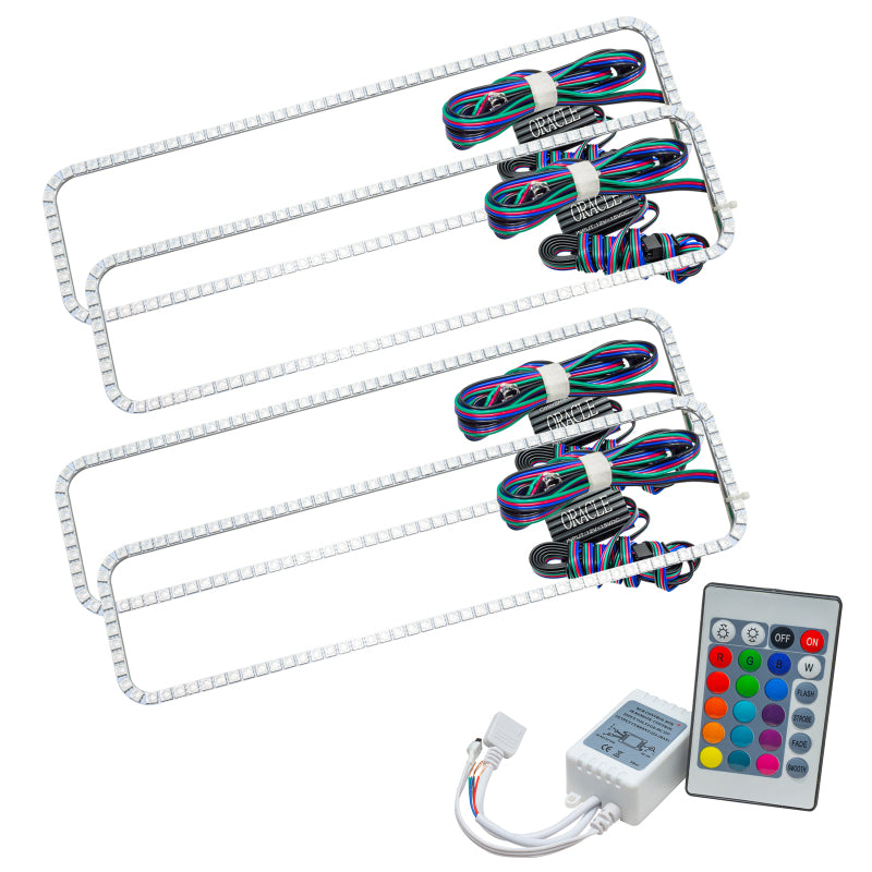 Oracle Chevrolet Blazer 92-94 Dual Halo Kit - ColorSHIFT w/ Simple Controller SEE WARRANTY - 2278-504