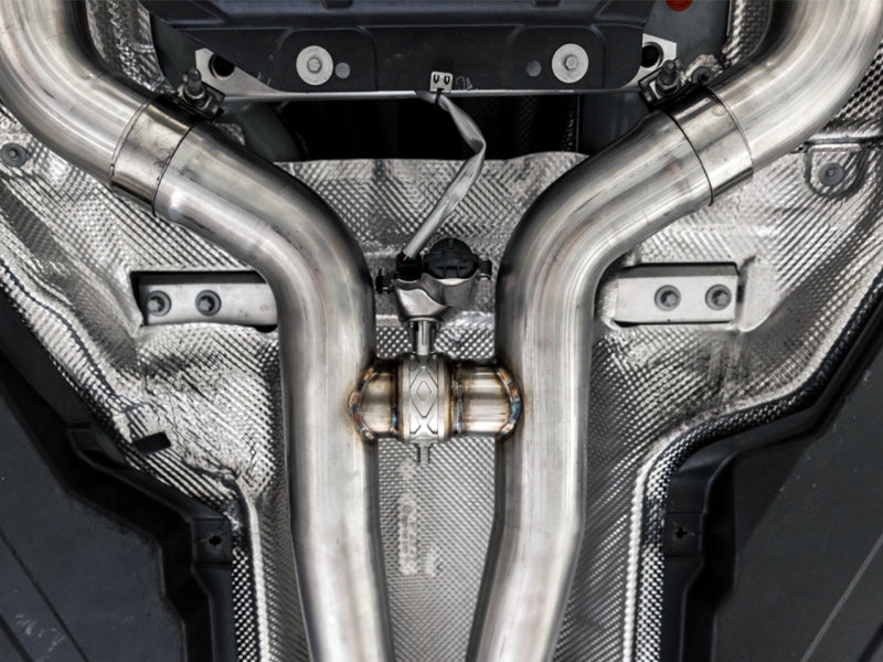 AWE Tuning 2019+ Mercedes-Benz C63/S AMG Coupe (W205) Track Edition Exhaust - No Tips - 3020-11035