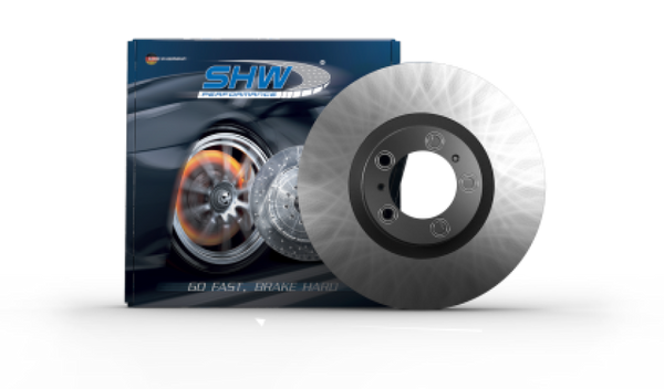 SHW 19-22 Porsche Macan 2.0L V6 Front Right Smooth Monobloc Brake Rotor (95B615302AB) - PFR39526 for 2021-2025 Porsche Macan
