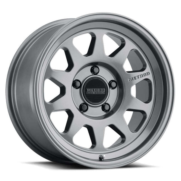 Method MR316 17x8 25mm Offset 5x120 110.50mm CB Gloss Titanium Wheel - MR31678058825 by Method Wheels