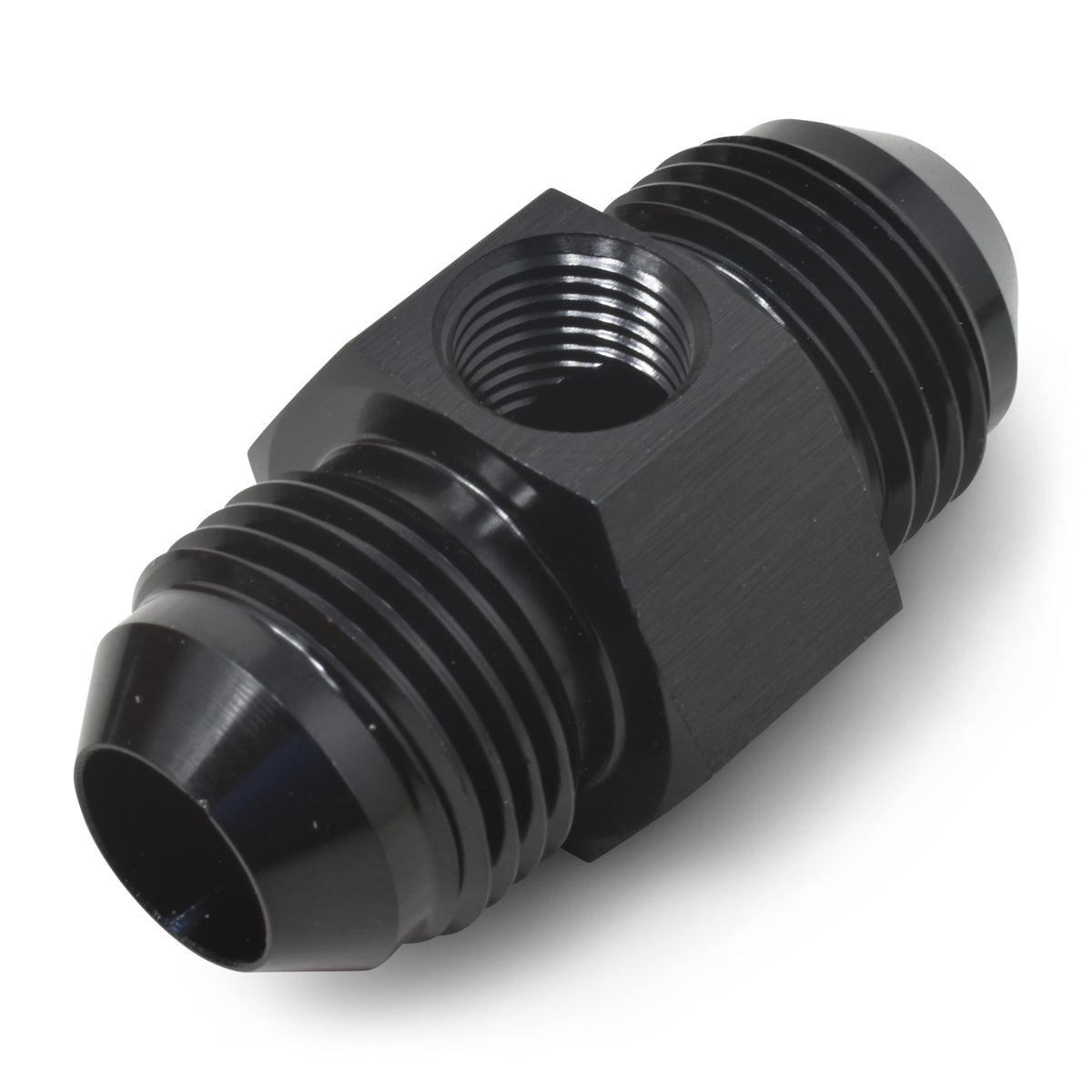 Russell Fitting -8 An Union With 1/8in Npt Pressure Port Blk Anodize - 670013