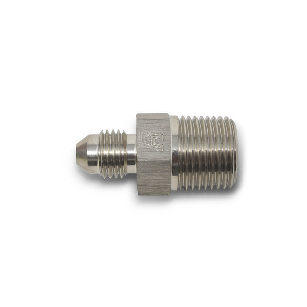 Russell Performance -10 AN to 3/8in NPT Straight Flare to Pipe (Endura) - 670031 - front view