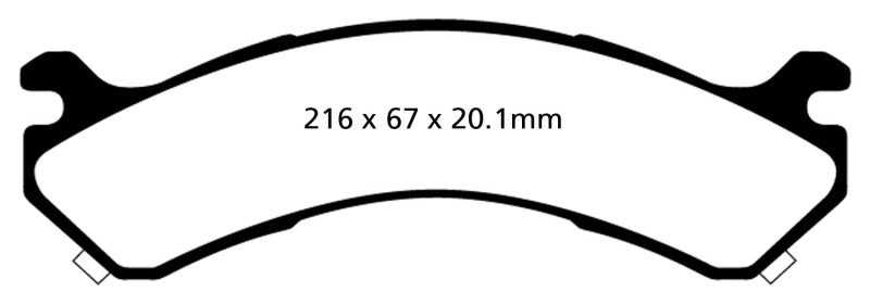 EBC 01-05 Chevrolet Silverado 3500 (2WD) Yellowstuff Rear Brake Pads - DP41663R
