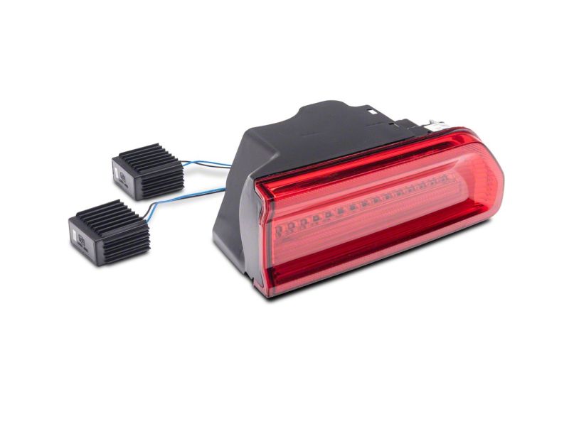 Raxiom 08-14 Dodge Challenger LED Tail Lights- Chrome Housing - Red/Clear Lens - CH3005