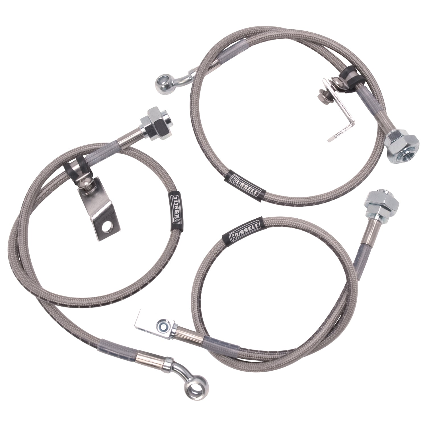 Russell Performance 99-06 GM Silverado/Sierra 1500 2WD Brake Line Kit - 672480 for 2005-2006 Chevrolet Silverado 1500 - front view